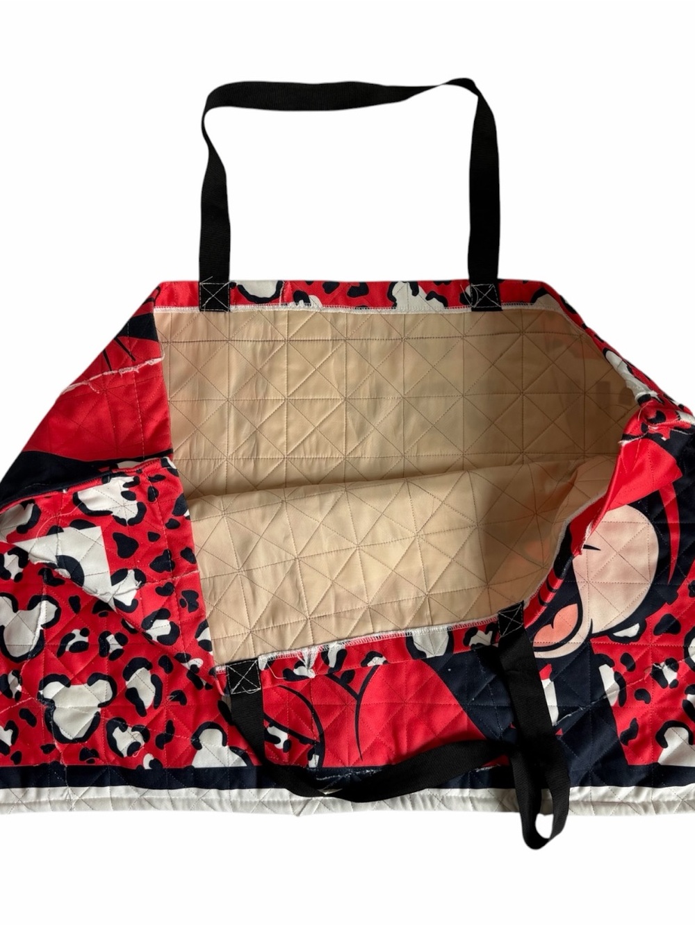 Disney Minnie Mouse Quilted Shopping Tote Bag - Picture 3 of 5